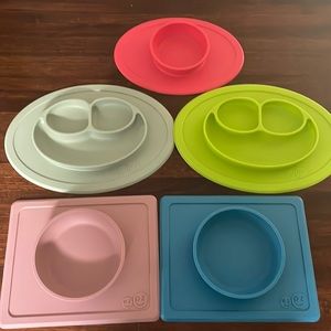 Set of 5 ez pz dishes